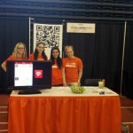 PRSSA volunteers teaching about QR Codes at Imagine RIT: Innovation and Creativity Festival